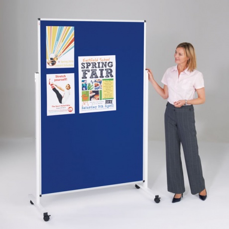 Height Adjustable Mobile Noticeboard